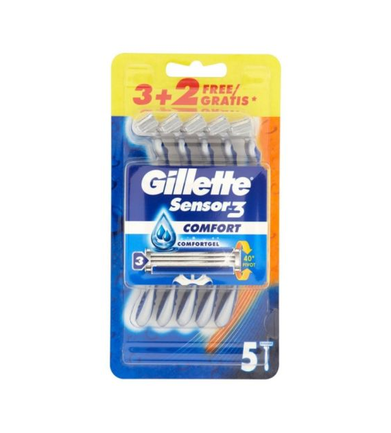 Gillette Sensor 3 Comfort Maszynki 3+2szt
