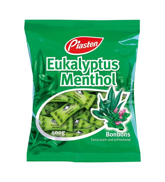 Piasten Eukalyptus Menthol Bonbons Cukierki 400g