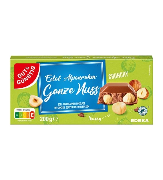 G&G Edel Alpenrahm Ganz Nuss Czekolada 200g