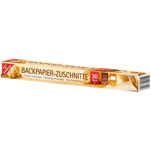 G&G Backpapier w Arkuszach do Pieczenia 30szt