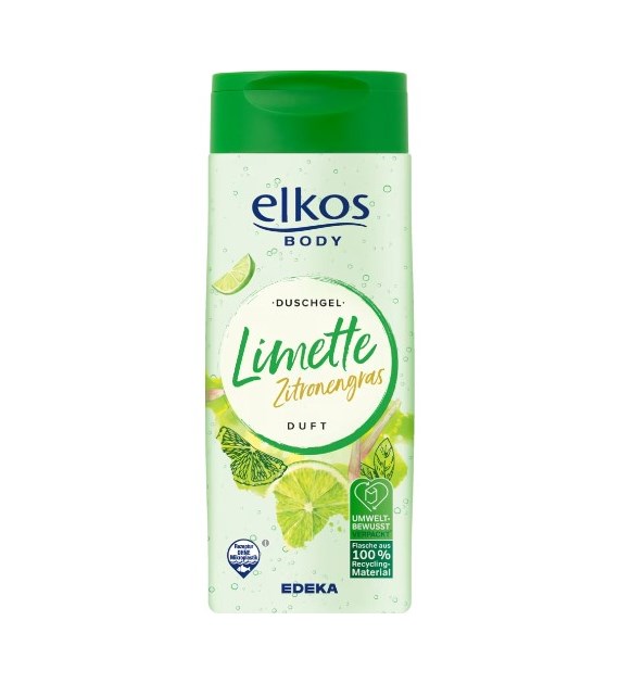 Elkos Body Duschgel Limette Zitronengras Gel 300ml
