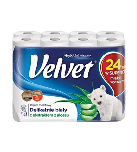 Velvet Papier Toaletowy 3Lag Aloes 24szt