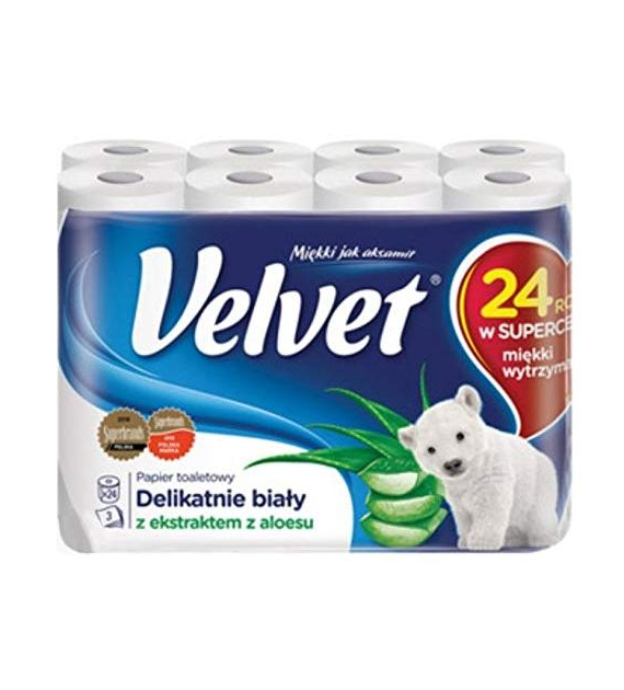 Velvet Papier Toaletowy 3Lag Aloes 24szt