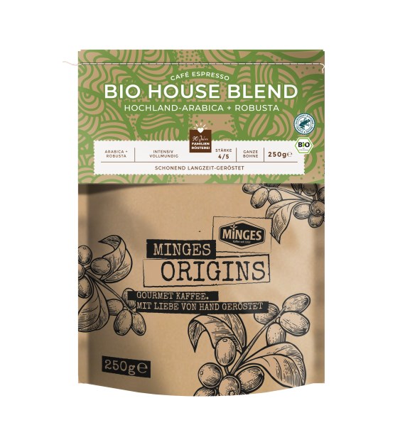 Minges Cafe Espresso Bio House Blend 250g Z