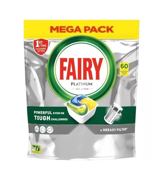 Fairy Platinum All in One Lemon Tabs 60szt 894g