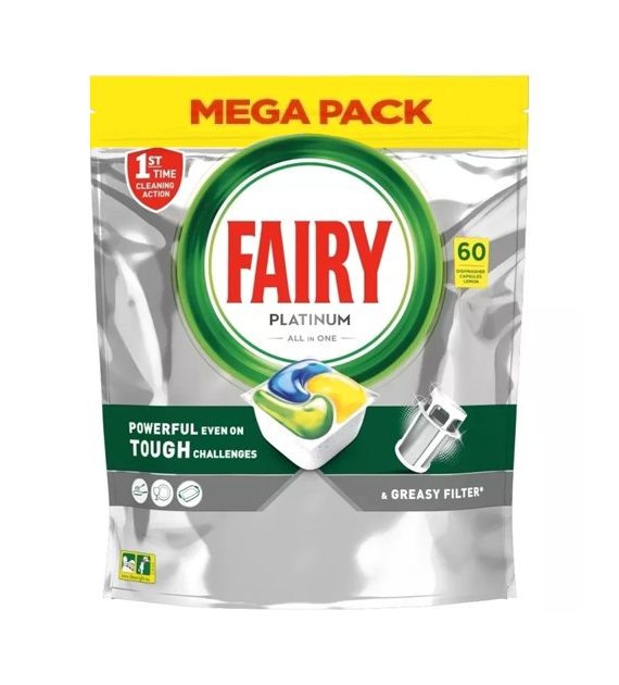 Fairy Platinum All in One Lemon Tabs 60szt 894g