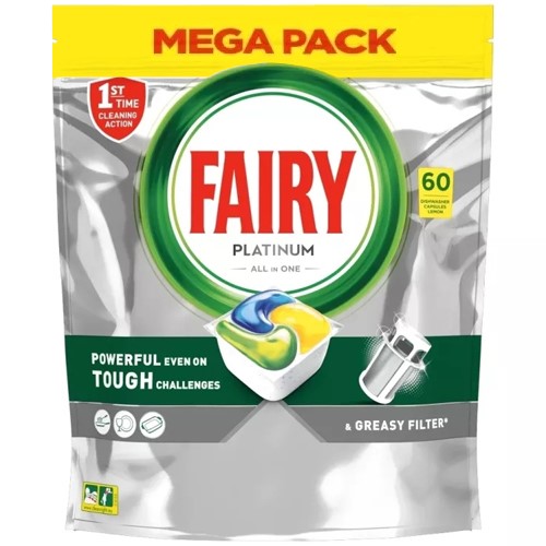 Fairy Platinum All in One Lemon Tabs 60szt 894g