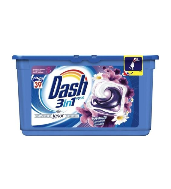Dash 3in1 Pods Lavanda Caps 39p 1kg