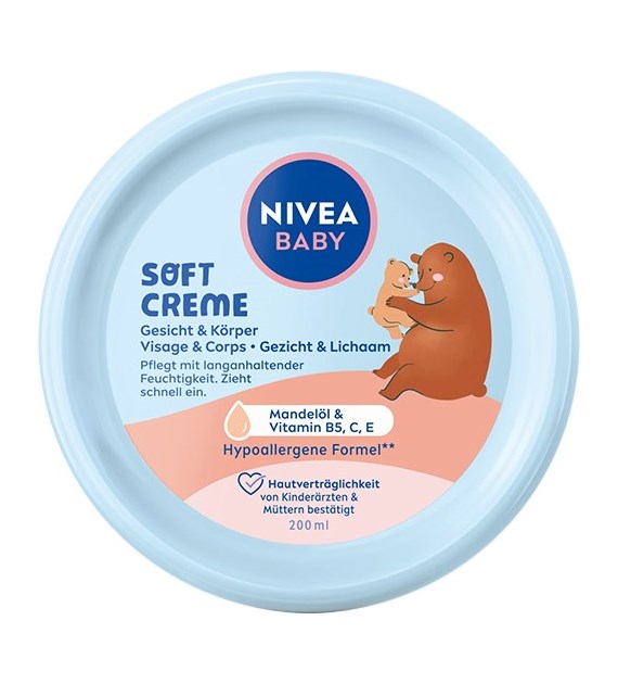 Nivea Baby Soft Pflege Creme Krem 200ml