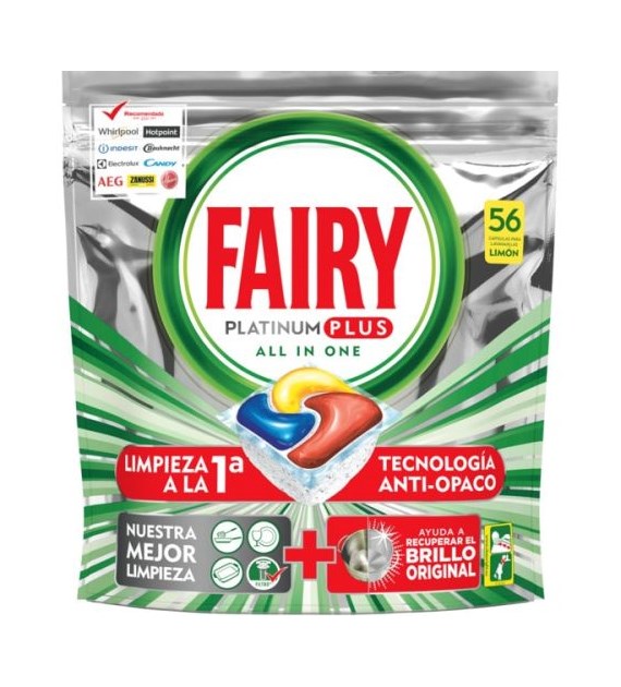 Fairy Platinum Plus Limon Tabs 56szt 869g