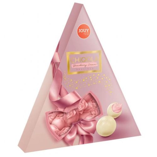 Chiqola Strawberry Cream Pralines Trójkąt 110g