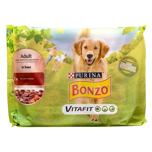 Purina Bonzo Adult in Saus Saszetki dla Psa 4x100g