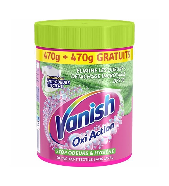 Vanish Oxi Action Stop Odeurs & Hygiene 940g