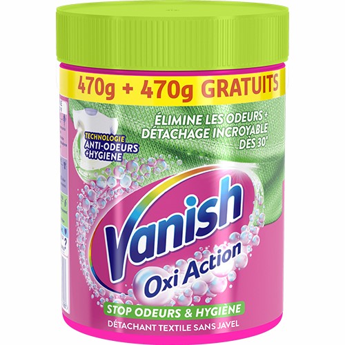 Vanish Oxi Action Stop Odeurs & Hygiene 940g