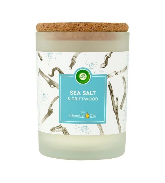 Air Wick Sea Salt & Driftwood Świeczka 185g