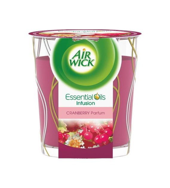Air Wick Essential Oils Cranberry Świeczka 105g