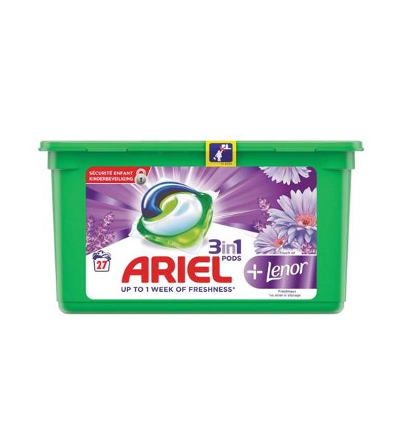 Ariel 3in1 Pods Lenor Lavenda Caps 27p 731g