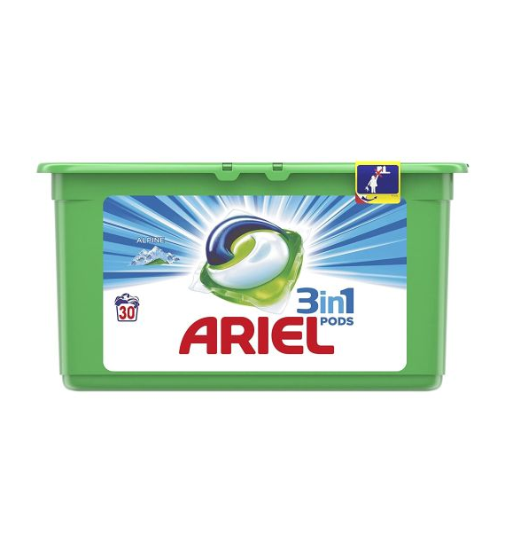 Ariel 3in1 Pods Alpine Caps 30p 810g