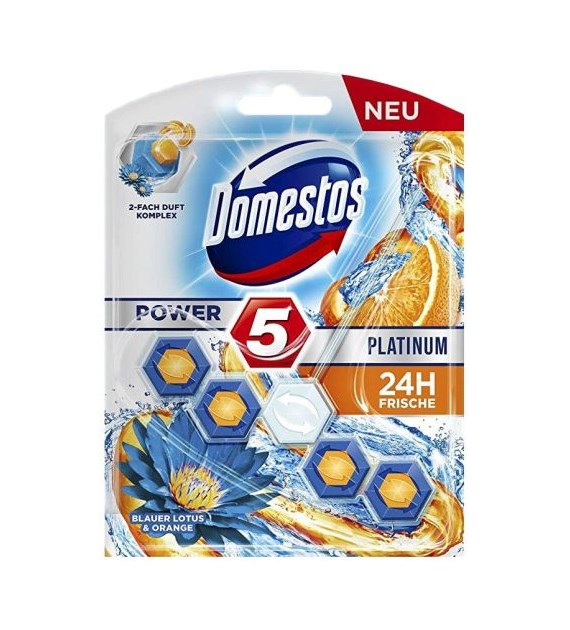 Domestos Power 5 Platinum Lotus & Orange WC 55g