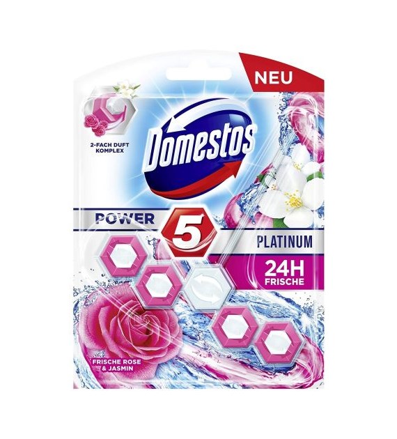 Domestos Power 5 Platinum Rose & Jasmin WC 55g