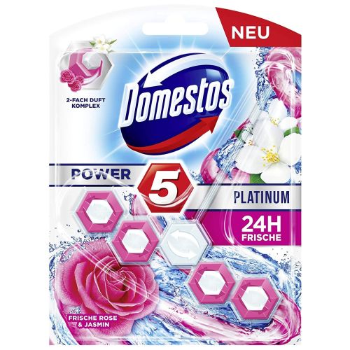 Domestos Power 5 Platinum Rose & Jasmin WC 55g