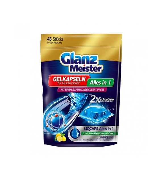 Glanz Meister Gelkapseln do Zmywarki 45szt 720g