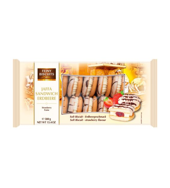Feiny Biscuits Jaffa Sandwich Erdbeere Ciastk 380g