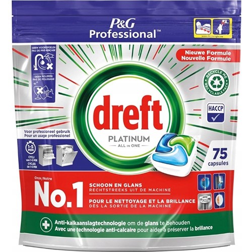 Dreft Platinum All in One Tabs 68szt 1kg