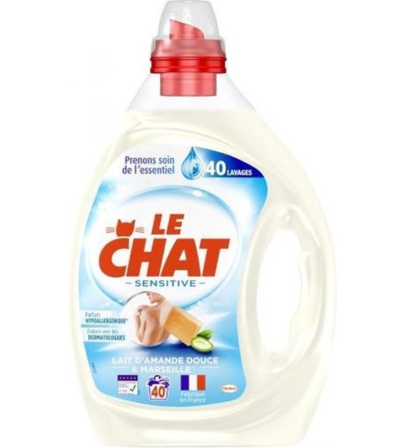 Le Chat Sensitive Marseille Gel 40p 2L