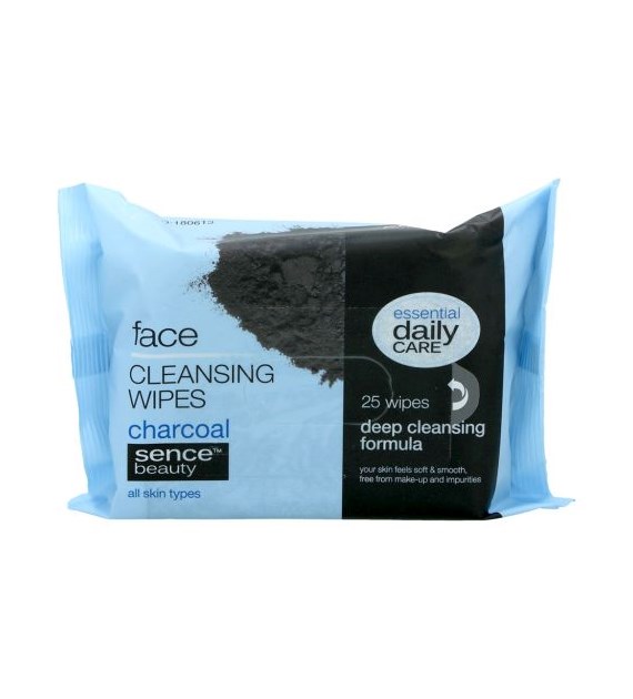 Sence Beauty Cleansing Charcoal Chusteczki 25szt