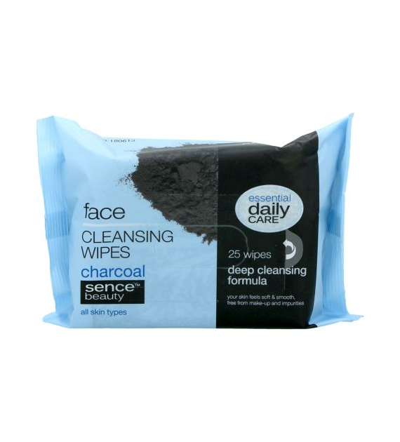 Sence Beauty Cleansing Charcoal Chusteczki 25szt