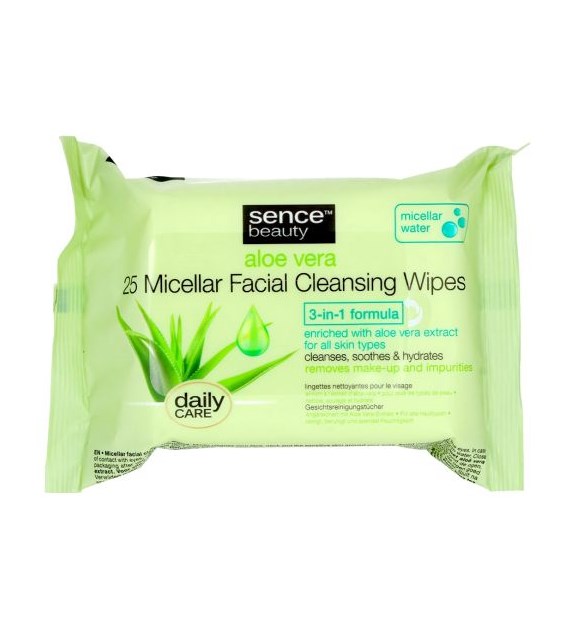 Sence Beauty Aloe Vera Micellar Chusteczki 25szt