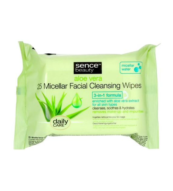 Sence Beauty Aloe Vera Micellar Chusteczki 25szt