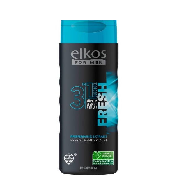 Elkos Men 3in1 Fresh Pfefferminz Gel 300ml
