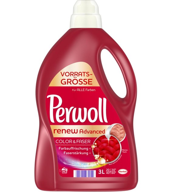 Perwoll Color & Faser Gel 40p 3L