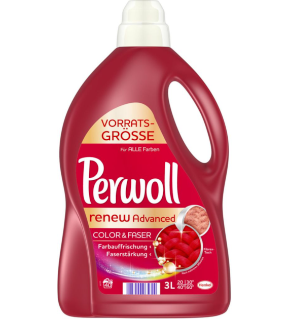 Perwoll Color & Faser Gel 40p 3L