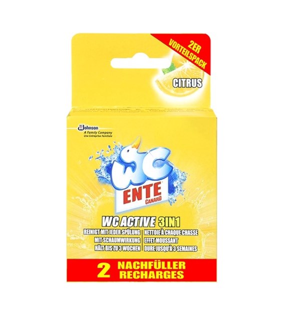 WC Ente Active 3in1 Citrus Zapas do Zawieszk 2x40g