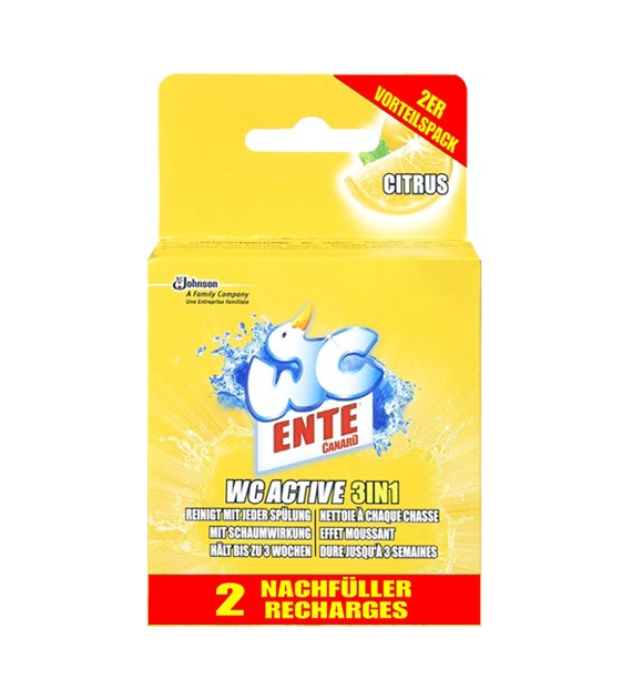 WC Ente Active 3in1 Citrus Zapas do Zawieszk 2x40g