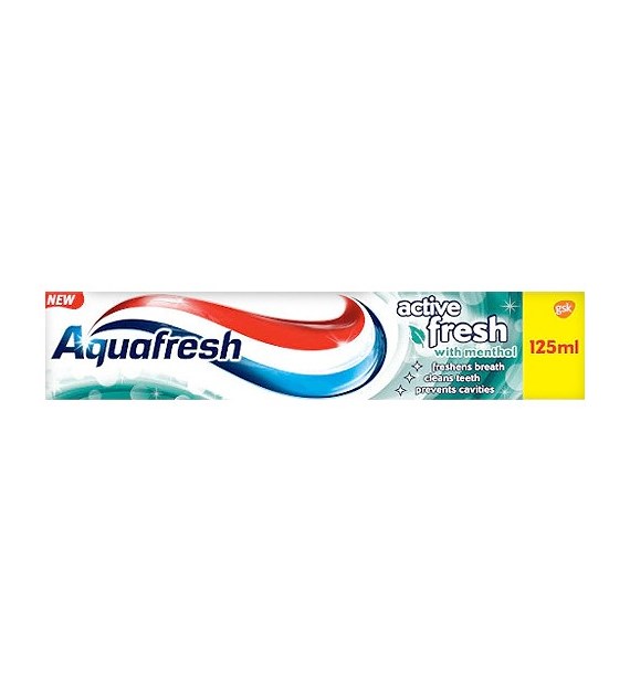 Aquafresh Active Fresh Menthol Pasta 125ml