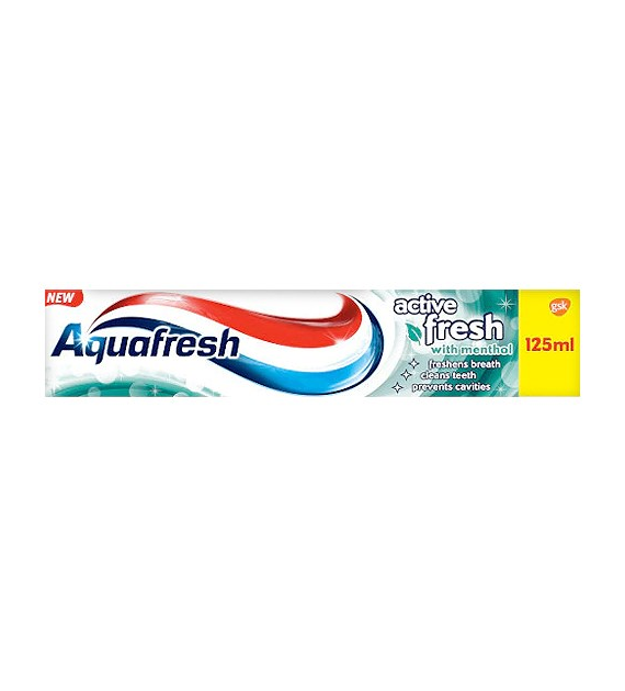 Aquafresh Active Fresh Menthol Pasta 125ml