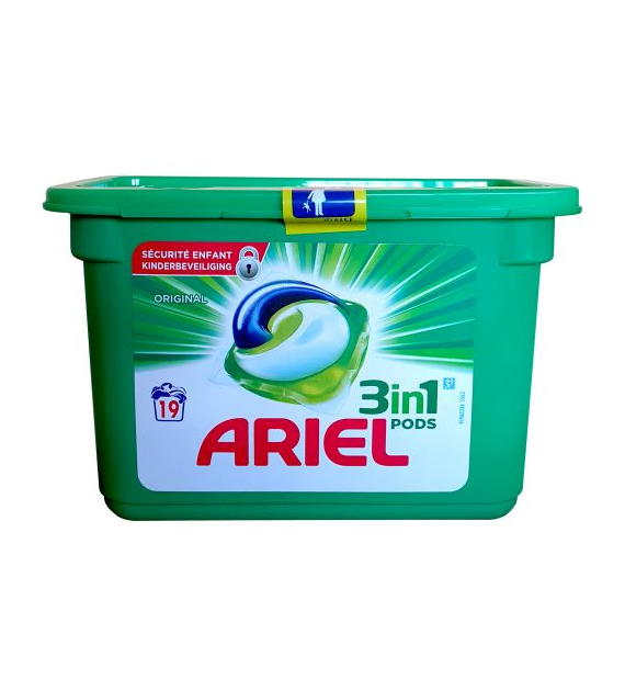 Ariel 3in1 Pods Original Caps 19p 513g