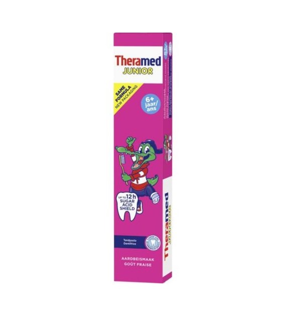 Theramed Junior 6+ Aaedbeismaak Pasta 75ml