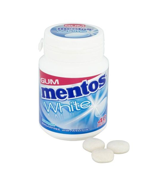 Mentos Gum White Peppermint 60g