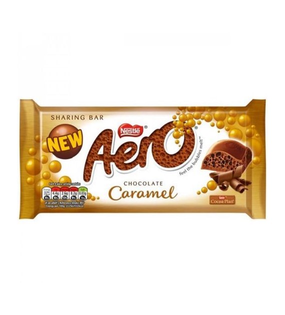 Nestle Aero Caramel Czekolada 100g