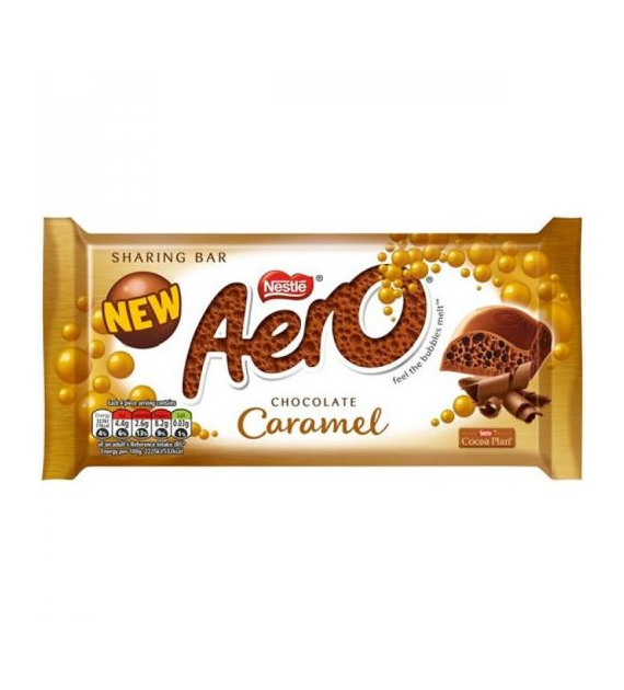 Nestle Aero Caramel Czekolada 100g