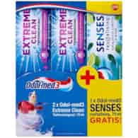 Odol-med3 Extreme Clean 2x75ml + Senses 75ml