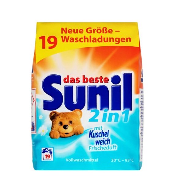 Sunil mit Kuschelweich 2in1 Proszek 19p 1,2kg