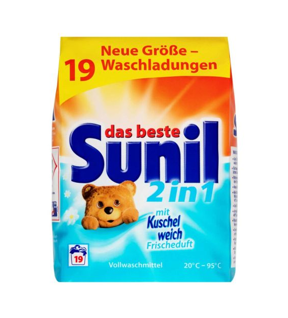 Sunil mit Kuschelweich 2in1 Proszek 19p 1,2kg