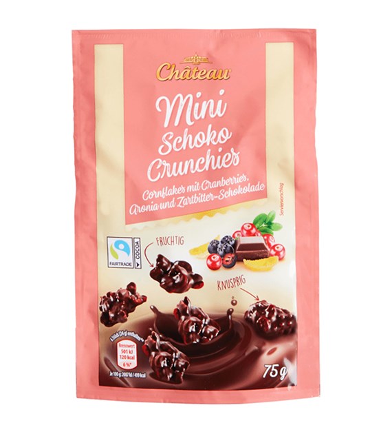 Chateau Mini Schoko Crunchies Cranberries Zart 75g