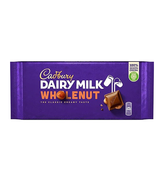 Cadbury Wholenut Czekolada 180g